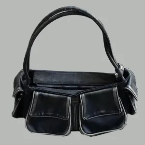 Vvsha Moto & Biker Y2k Bags For Women Luxury Designer Handbags Purses 2023 New In Vintage PU Leather Multiple Pockets Square Shoulder