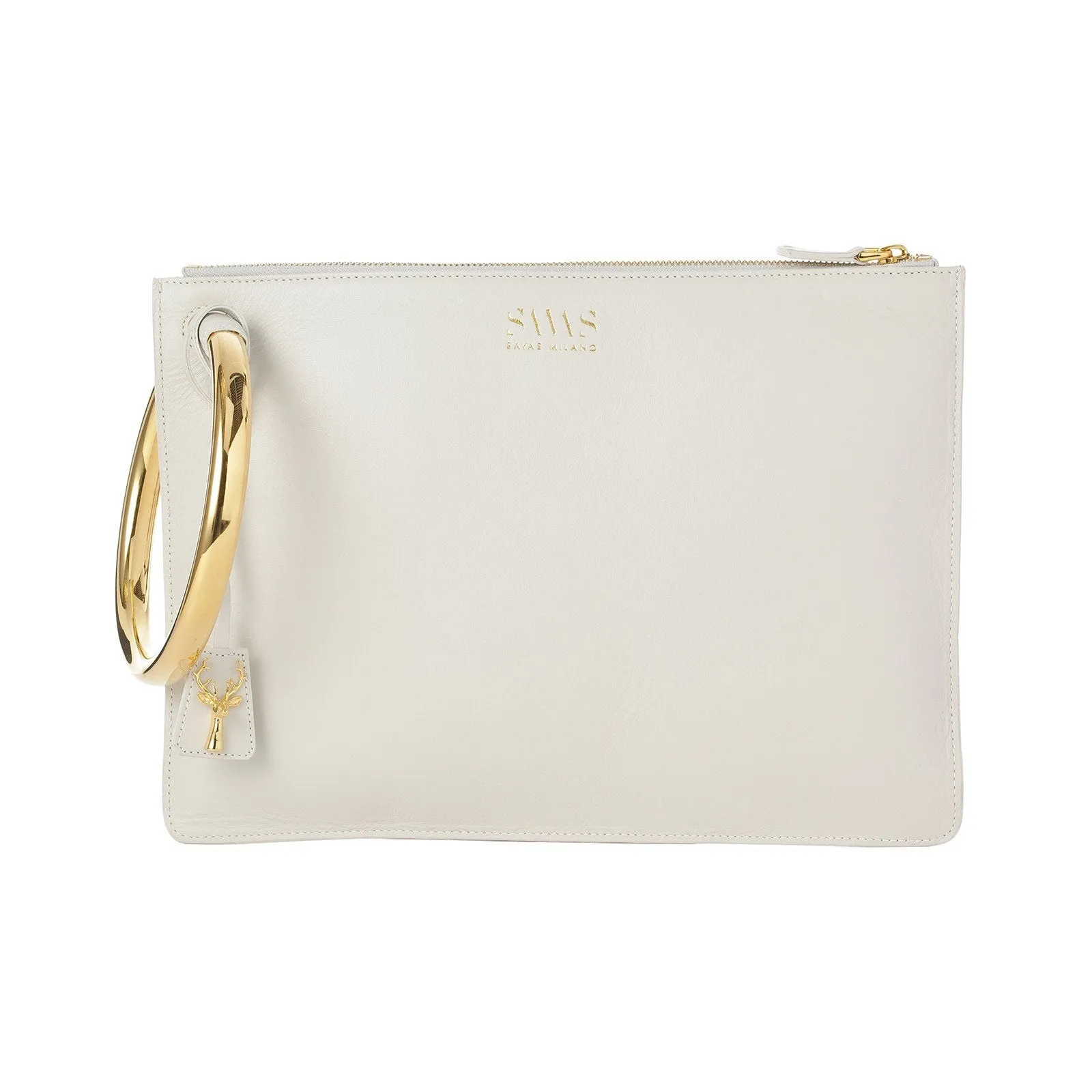 WHITE MATILDA CLUTCH